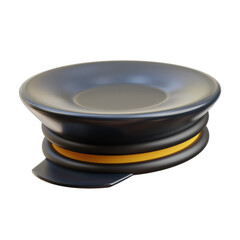 3D British Police Hat Illustration