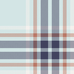 Plaid check pattern. Seamless fabric texture. Tartan textile print.