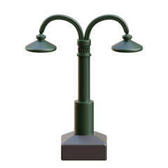 3D Parisian Street Lamp Design