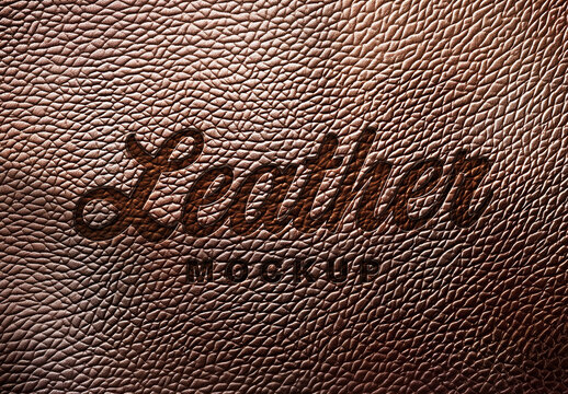 Text Effect Leather Debossed with Generative AI