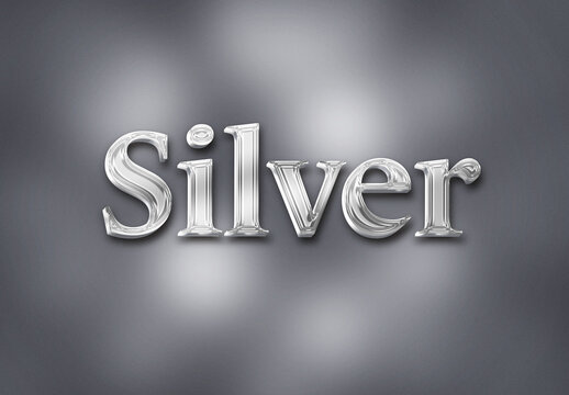 Text Effect Silver