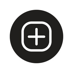 Out line Flat Icon Design With Circle