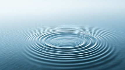 Calm Sea Water with Delicate Circular Ripple Patterns
