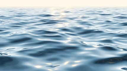 Naklejka premium Calm Sea Water with Subtle Wave Patterns and Soft Reflections