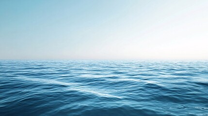 Obraz premium Calm Sea Water with Subtle Wavelets and a Clear Blue Sky