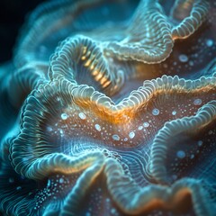 Close-Up of Coral Structures with Clear Water and Soft Sunlight