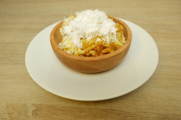 Sawot is a food made from cassava and comes from Indonesia
