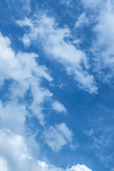 Beautiful blue sky background with clouds