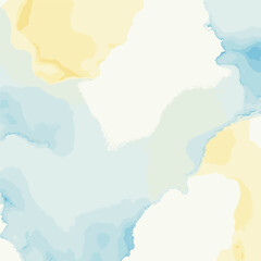 Fototapeta premium Yellow-Green-Cream Water Color Splash