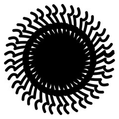 Vector logo Memphis abstract shape of Y2K logo fashion metallic style