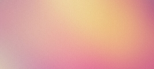 Abstract background with a grainy texture fading from pink to yellow
