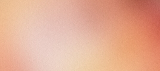 Fototapeta premium Grainy texture is fading from white to orange, going through pink, in this abstract background