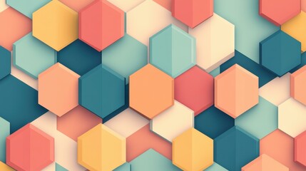 Discover playful geometric patterns bursting with colorful cartoon flair, perfect for your next creative project or backdrop.