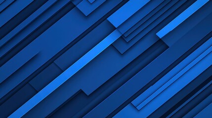 Obraz premium Revamp your space with a stunning geometric piece showcasing rounded shapes and rich blue tones for a soothing vibe.