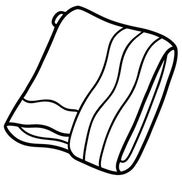 recommend clip art: towel outline coloring book page line art illustration digital drawing