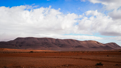 The desert landscape of Southern Morocco