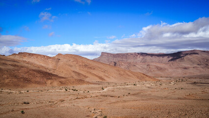 The desert landscape of Southern Morocco