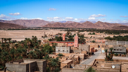 The desert landscape of Southern Morocco