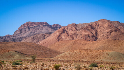 The desert landscape of Southern Morocco