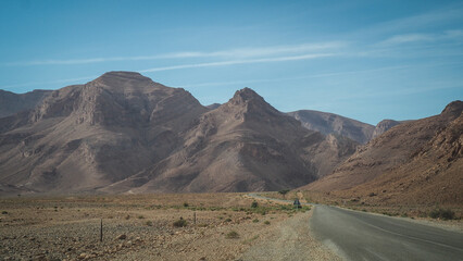 The desert landscape of Southern Morocco