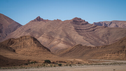 The desert landscape of Southern Morocco