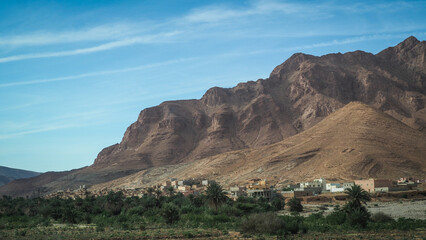 The desert landscape of Southern Morocco