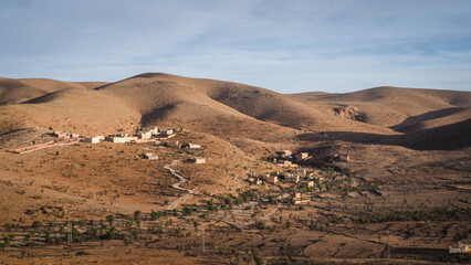 The desert landscape of Southern Morocco
