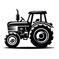 Obraz premium Tractor Silhouette
