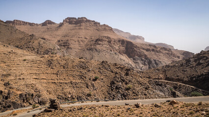 The landscape around Ait Mansour in Morocco