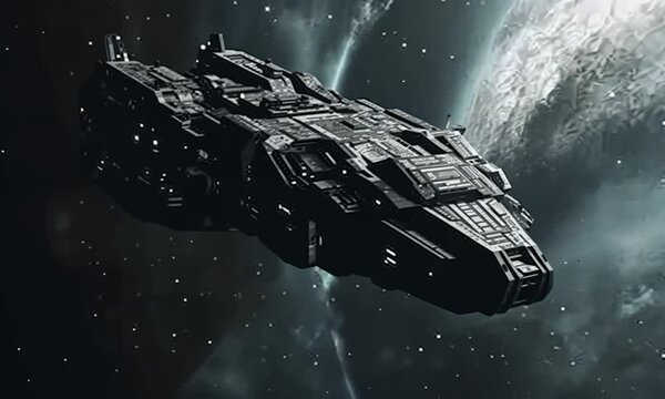 Spaceship in the Vastness of Space