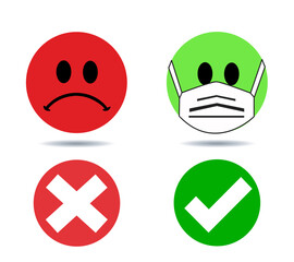 No Face Mask, No Entry icon