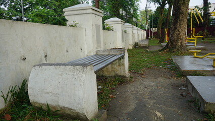 Bench in the City Park