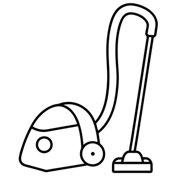 recommend clip art: vacuum cleaner outline coloring book page line art illustration digital drawing