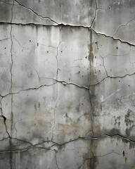 Obraz premium Rough texture of gray stone wall with faded areas and deep scratches