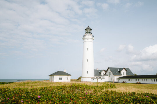 Leuchtturm Hirtshals Fyr an der K&uuml;ste Nordj&uuml;tlands