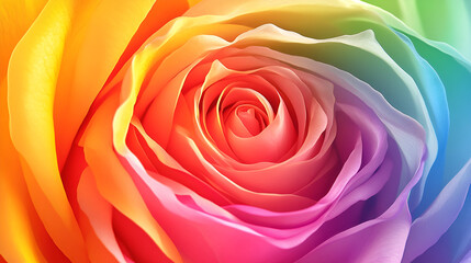 Rainbow rose on blur background , Shallow depth of field , rainbow rose texture as very nice color background , multicolored flowers, roses symbol of love
