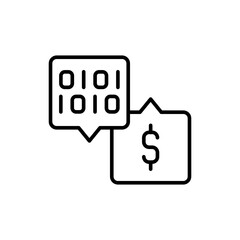 Software engineering outline icons, minimalist vector illustration ,simple transparent graphic element .Isolated on white background