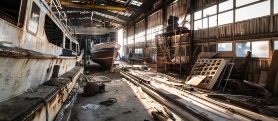 Ship repair at the ship repair yard