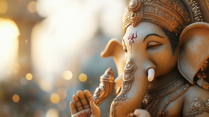 Fototapeta premium beautiful statue of lord ganesha