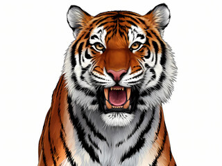 Naklejka premium detailed illustration of a Tiger 