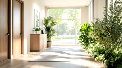 Fototapeta premium Imagine a workspace with dedicated quiet zones