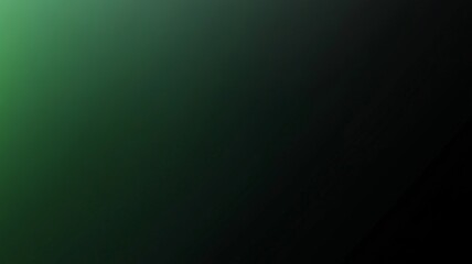 Fototapeta premium Abstract background. Windows wallpaper, Minimalist green and black gradient, sharp contrasts, modern and sleek, smooth transitions, Banner abstract background of green emerald side light surface
