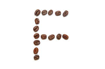 brown coffee bean letter X