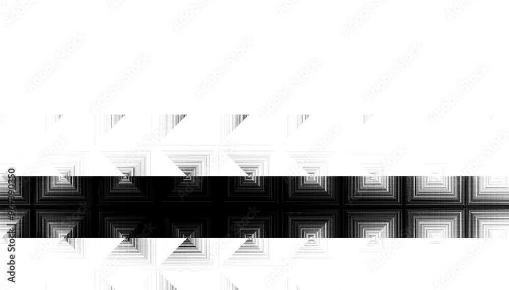 Poster Modern abstract transparent background texture with layers of black and gray transparent material in triangle diamond and squares shapes in