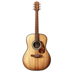 Obraz premium acoustic guitar isolated on white