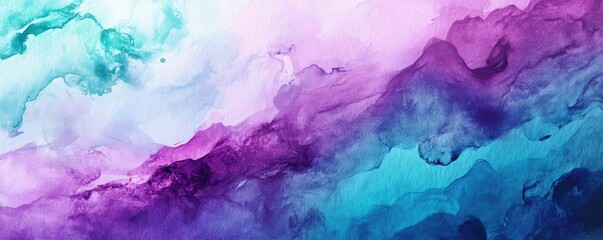 A vibrant abstract artwork featuring swirling colors of purple and turquoise, perfect for modern decor and creative projects.