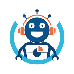 Repair chatbot icon Vector Logo stock illustration