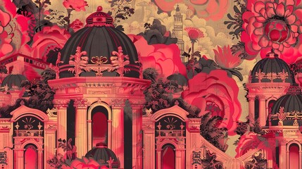 architectural pattern wallpaper