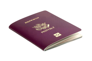 passport on transparent background