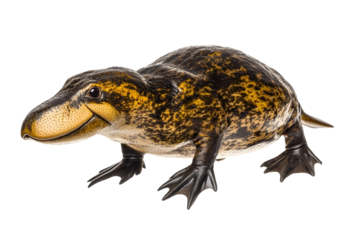 Isolated brown mallard duck on transparent background